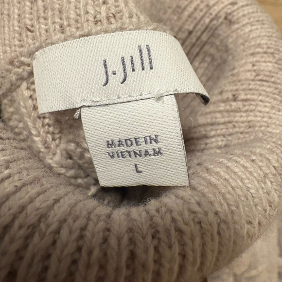 J. Jill Knit Turtleneck Sweater - Cream - Picture 3 of 3